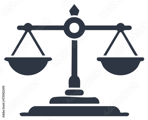 Classic Scales of Justice: Symbol of Law, Court System, Fairness, and Impartiality in Legal Proceedings