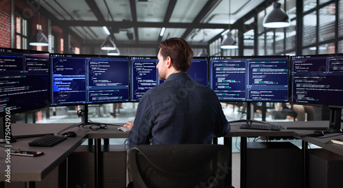 Senior Programmer Developing Cyber Security App