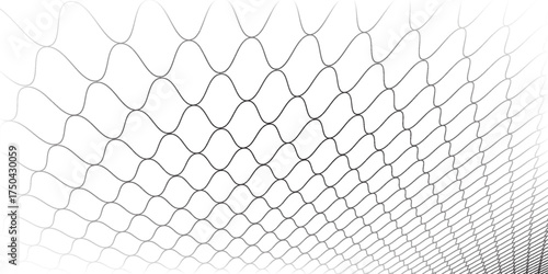 PrintMesh texture for fishing nets. Seamless pattern for sportswear or soccer goal, volleyball net,