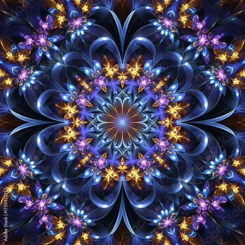 Fractal Bloom - A Symphony of Colors and Patterns.
