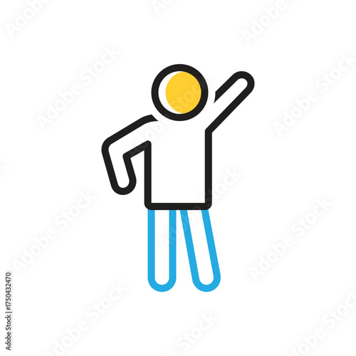 Multi color icon for pose