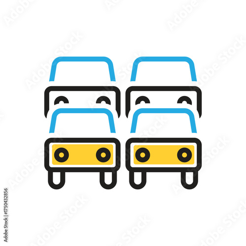 Multi color icon for traffic