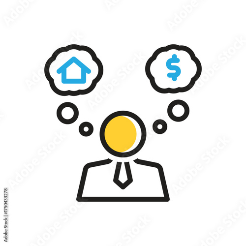 Multi color icon for assume