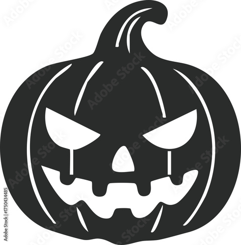 Halloween Pumpkin Ghost — Spooky Jack O Lantern Spirit Vector Illustration for Halloween Poster, Party Decoration, and Cute Horror Design