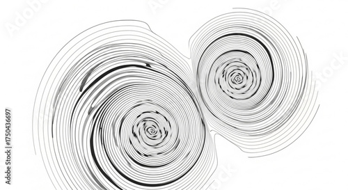 Abstract spiral line art design with swirling vortex pattern for background and wallpaper use online and print