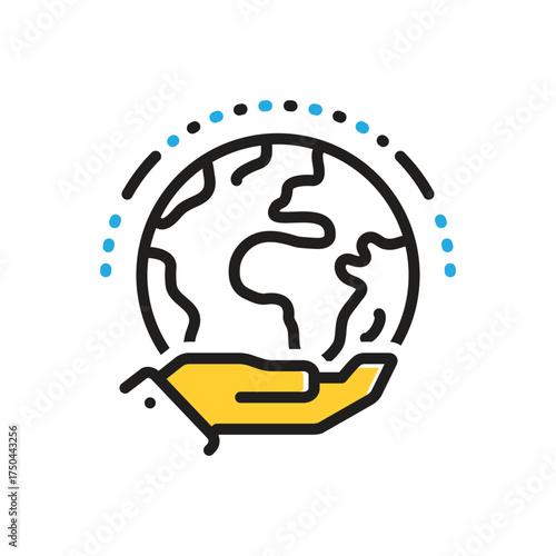 Multi color icon for exist