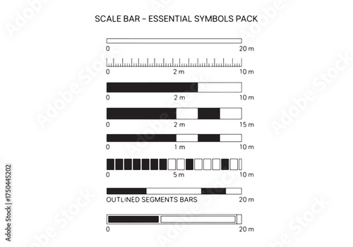 Vector Architectural Scale Bars