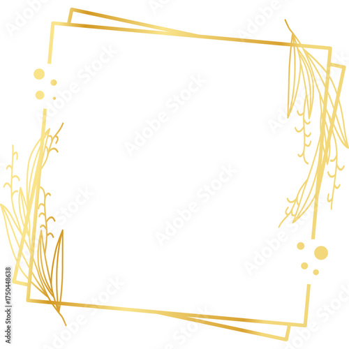 Geometric Golden Flower