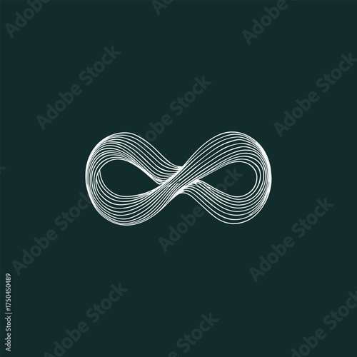 Endless possibilities shown in a minimalist style infinity symbol