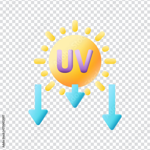 UV Light Rays Icon Design