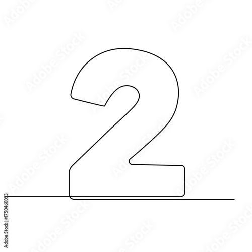 Alphabet  single line art, continuous one line drawing of  Isolated outline vector icon 