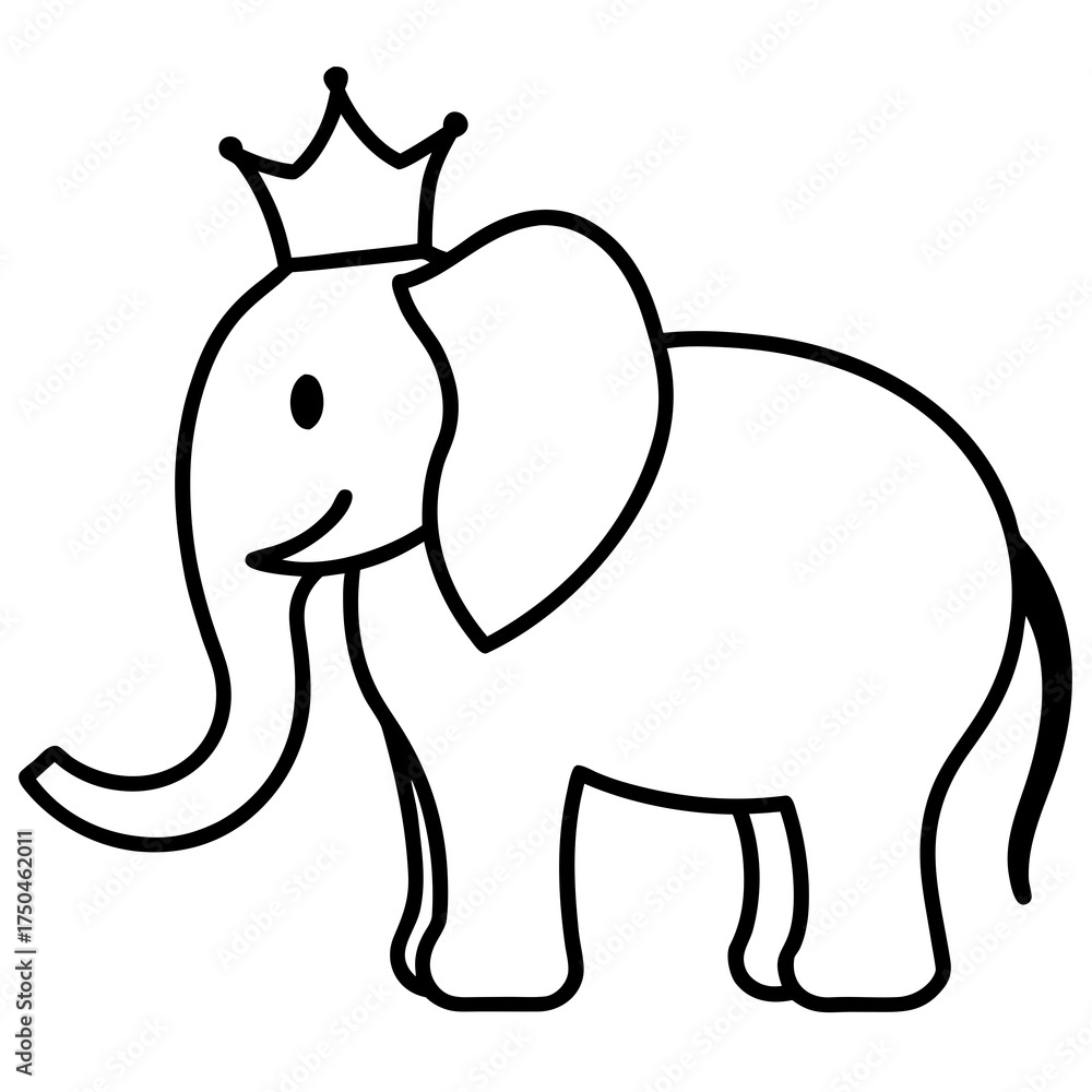 Fototapeta premium elephant crown