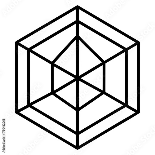 geometric cube tattoo design