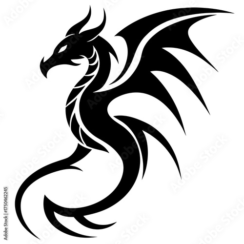 dragon tribal tattoo