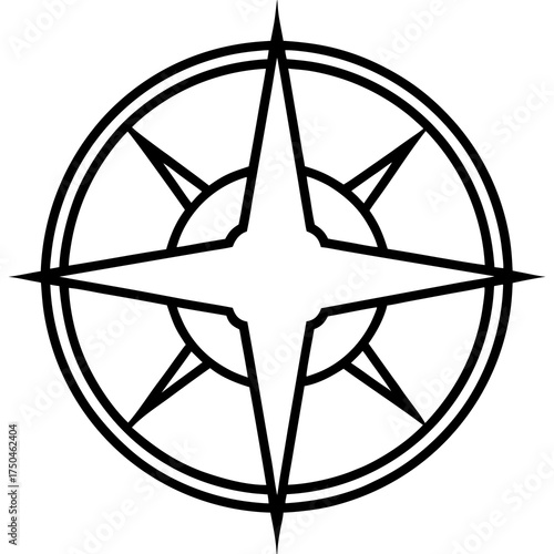 compass with map tattoo design