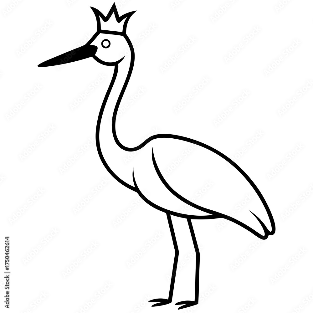 Fototapeta premium stork crown