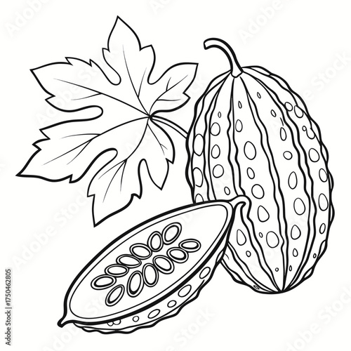 bitter melon vector