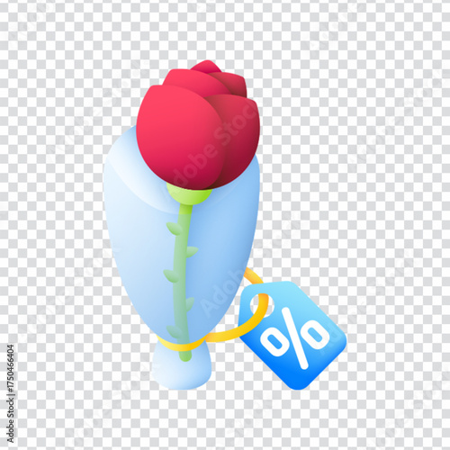 Single Rose Icon Design