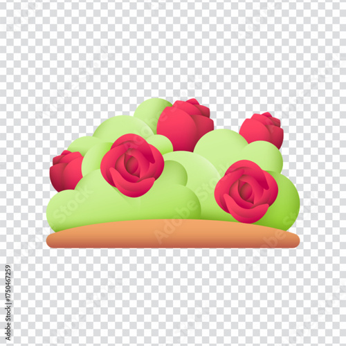 Roses Bouquet Icon Design