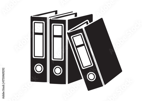 Ring binder cases icon, Ring binder cases solid vector
