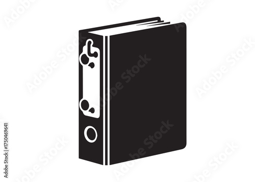 Ring binder cases icon, Ring binder cases solid vector
