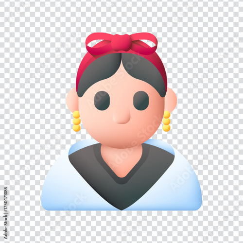 Woman Character Icon Design