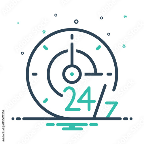 Mix icon for 247 availability