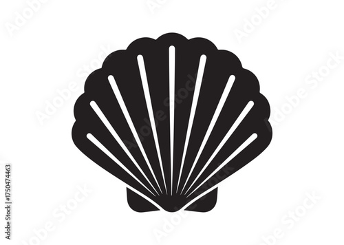Shell icon, Shell solid vector