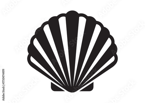 Shell icon, Shell solid vector