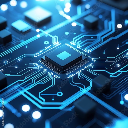 electronic circuit board with processor