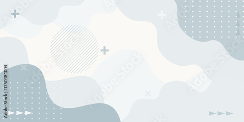  Contemporary Memphis Style Background. vector illustration