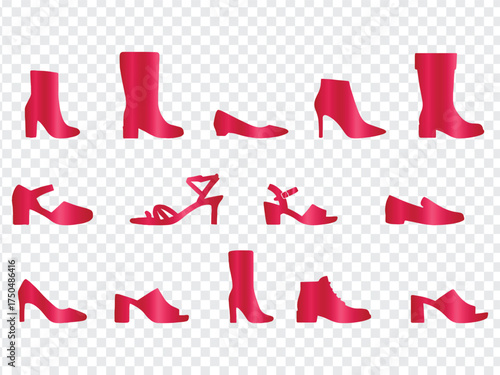 Icons of Women's Shoes, Boots, Heels, and Sandals