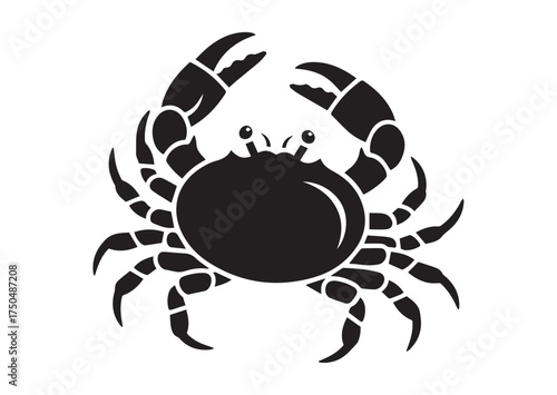Crab icon, Crab solid vector
