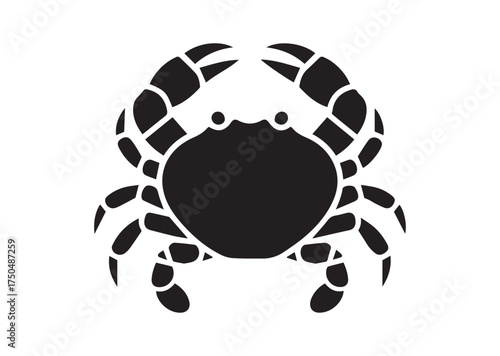Crab icon, Crab solid vector