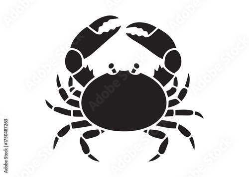Crab icon, Crab solid vector