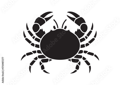 Crab icon, Crab solid vector