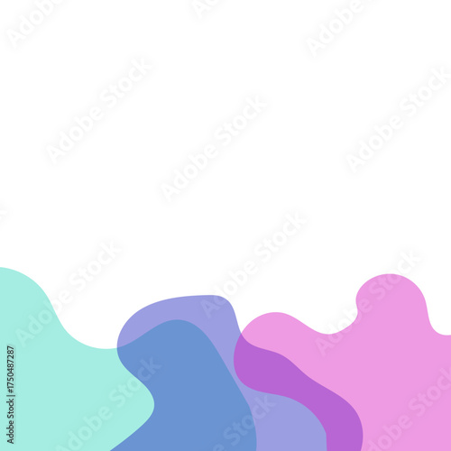 Transparent Blob Footer