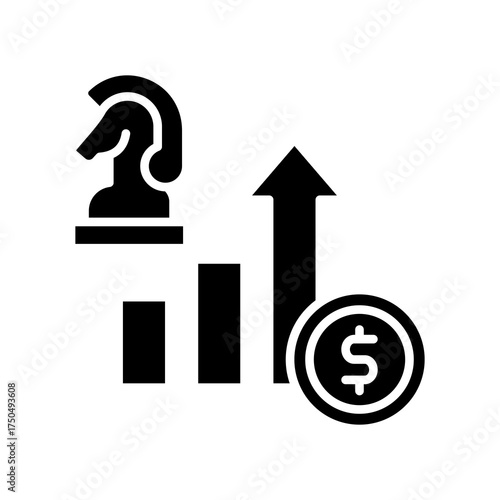 Growth Strategy glyph icon