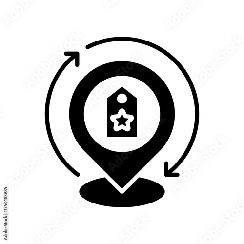 Brand Positioning glyph icon