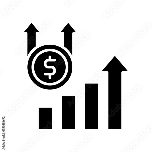 Revenue Growth glyph icon