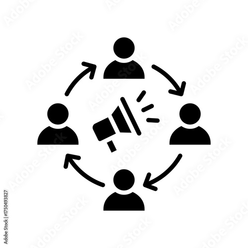 Employee Engagement glyph icon