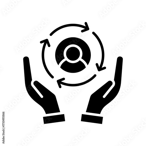 Customer Retention glyph icon