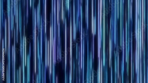 Abstract blue vertical lines background, motion blur effect, digital art, modern design, futuristic concept.