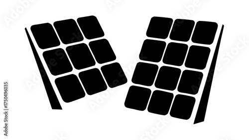 Sustainable future with iconic solar panel design, clean energy solutions for eco-conscious projects