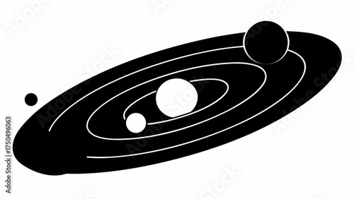 Explore the depths of space with this stunning galaxy illustration, perfect for science and education projects