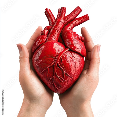 Photo of heart hands Isolated on white background