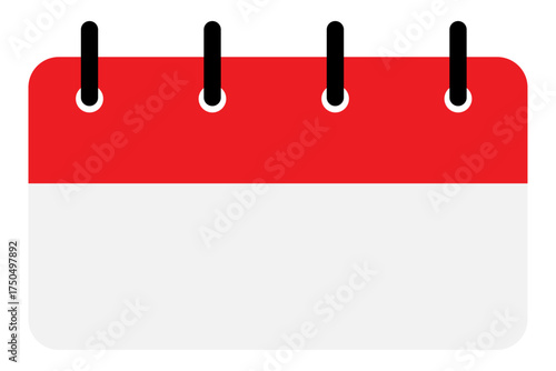 Calendar icon | Digital calendar with space for text like month, day, note