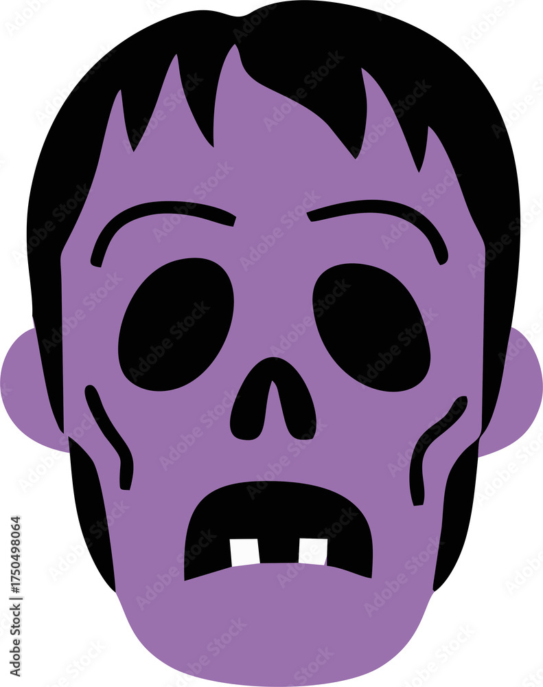 Fototapeta premium Skull Illustration Halloween Skeleton Death Vector Art Design