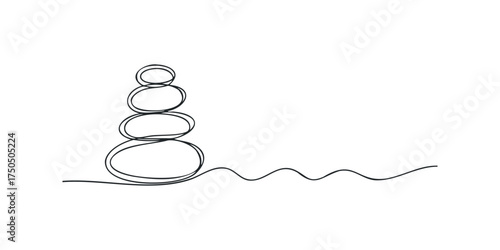 Stacked stones symbolizing harmony and balance