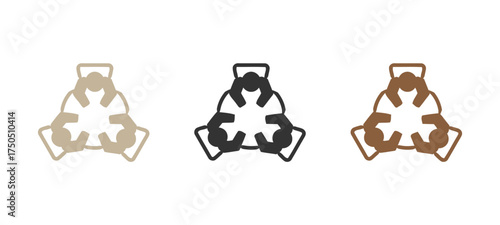 Workplace Communication Vector Symbol (Roundtable)